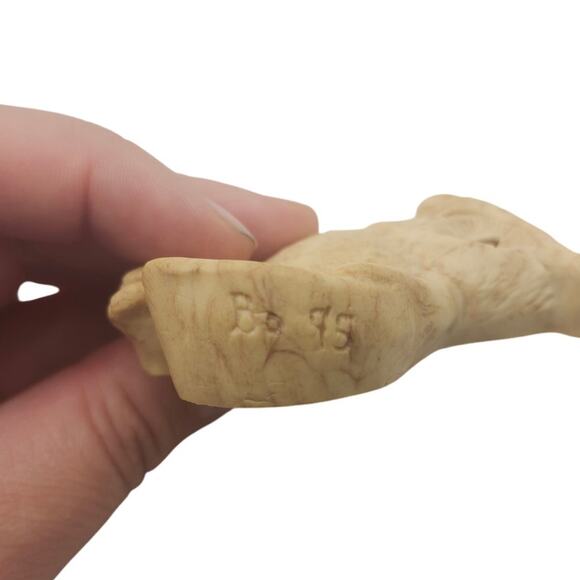 3D Resin Owl Magnet Ivory Textured with Sequin Eyes Rustic Woodland Home Decor - Picture 6 of 7